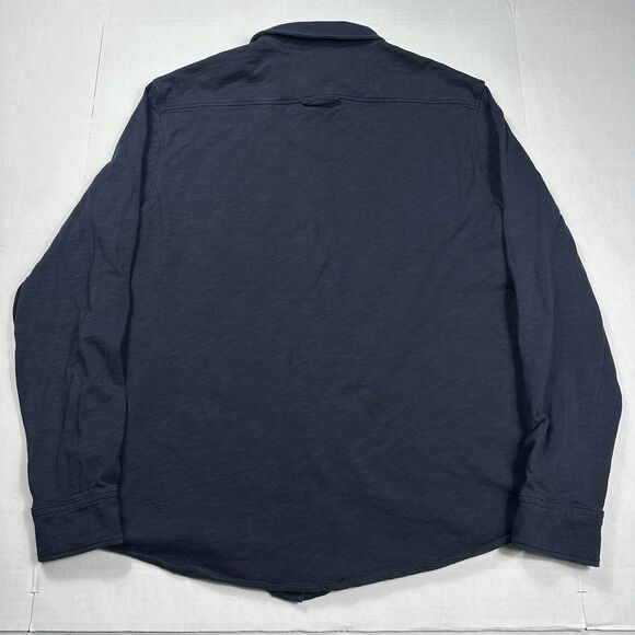 UNTUCKIT Lester Long Sleeve Button Up Front Pocket Cotton Blue Size Large - Picture 6 of 13